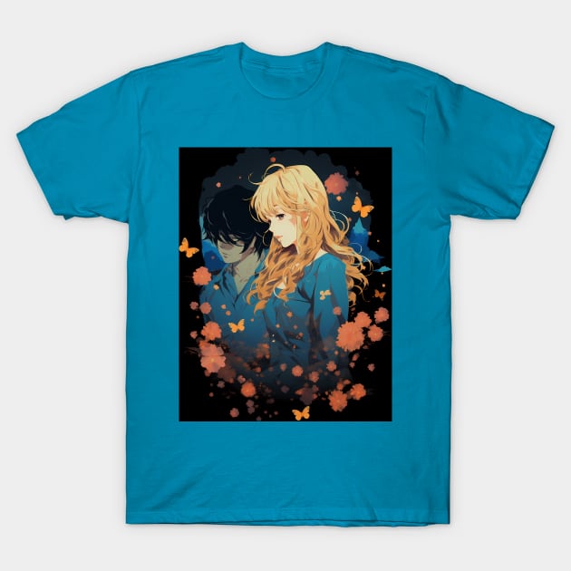 your lie in april anime graphic tee T-Shirt by FunartsbyM